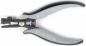 Preview: The image shows a tool similar to pliers with gray, rubberized handles and a black, metal head. The head has a special shape with a compression spring.