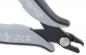 Preview: The image shows a gray pair of pliers with a black tip. The pliers have an ergonomic handle and a small screw on the side. They appear sturdy and precise.