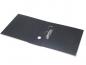 Preview: The image shows a black folder lying open. In the center, there is a metal ring binder mechanism to hold pages. The folder has a simple, smooth surface.