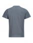 Preview: The image shows a gray T-shirt with a fine striped pattern. The sleeves are short, and the back is plain, with no print or embellishments.