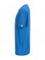 Preview: The image shows a solid, bright blue T-shirt. It has a classic, straight fit and short sleeves. There is a small yellow label on the sleeve.