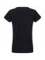 Preview: Das Bild zeigt ein schwarzes T-Shirt aus der Rückansicht. Es hat kurze Ärmel und einen runden Halsausschnitt. Der Stoff wirkt weich und angenehm.
