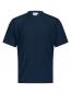 Preview: Das Bild zeigt ein kurzärmliges T-Shirt in einem tiefen, einheitlichen Blau. Es hat einen runden Halsausschnitt und eine schlichte, gerade Form ohne Muster oder Aufdrucke.