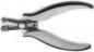Preview: The image shows a pair of pliers with gray, rubberized handles. It has a spring in the hinge area and a sharp edge for cutting. It appears sturdy and ergonomic.