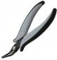 Preview: The image shows a pair of pliers with ergonomic, gray and black handles. The tips are narrow and pointed, suitable for precise gripping or cutting of materials.