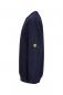 Preview: The image shows a dark blue sweatshirt in a side view. It has long sleeves and a round neckline. There is a yellow logo emblem on one sleeve.