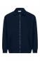 Preview: The image shows a dark blue sweatshirt with a stand-up collar and a full-length zipper. It has long sleeves and a simple, elegant cut without patterns.