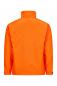 Preview: Das Bild zeigt eine hellorangefarbene Jacke von hinten. Sie hat einen hohen Kragen und elastische Bündchen an den Ärmeln. Der Stoff ist glatt und glänzend.
