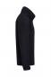 Preview: The image shows a black jacket in profile. It has a high collar and a simple, straight shape. There are no conspicuous patterns or embellishments.