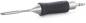 Preview: The image shows a tool with a smooth, silver metal part and a dark gray, ridged rubber handle. It has a special shape with a narrow tip at the end.