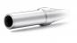 Preview: The image shows an elongated, silver object with a conical end. It has a round, hollow entrance and a smooth, metallic surface.