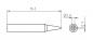 Preview: The image displays a technical drawing of an object. It has a length of 16.3 mm, a pointed shape, and a hole with a diameter of 0.8 mm. The height of the hole is 0.3 mm.