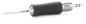 Preview: The image shows a screwdriver with a rubberized, non-slip handle. The handle is black with elongated grooves and has a metallic part that leads to the tip.