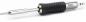 Preview: The image shows a soldering iron with a silver metal head and a non-slip, black handle. The handle has a textured surface for better grip.
