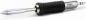 Preview: The image shows a soldering iron with a black handle and metallic tip. The handle has a non-slip surface with wavy patterns for better grip.