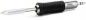 Preview: The image shows a soldering iron with a black, ribbed handle and a metallic tip. The handle has an ergonomic shape for better grip.