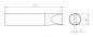 Preview: The image shows a technical drawing of an elongated, pointed object with dimensions of 27.5 mm and a diameter of 5 mm at one point. The shape is simple and symmetrical.