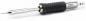 Preview: The image shows a soldering iron with a gray, non-slip grip and a silver stainless steel tip. The grip has grooves for better hold. It is often used for electronic work.
