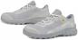 Preview: The image shows a pair of gray athletic shoes with a breathable mesh upper and a sturdy, rubberized sole. They have white laces and a modern, sporty shape.