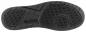Preview: The image displays the underside of a black shoe. It features a textured tread with various grooves and patterns for enhanced grip. The brand "Reebok" is embossed.