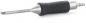 Preview: The image shows a tool with a sharp, silver metal tip. The handle is black, rubberized, and has grooves for better grip. It lies horizontally on a white background.