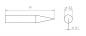 Preview: The image shows a technical drawing of a long, pointed object with a total length of 19 mm. To the right, there is a top view that displays a diameter of 3.2 mm and a small opening of 0.1 mm.