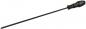 Preview: The image shows a long screwdriver with a black, ergonomic handle. The handle has a green marking. The blade is thin and straight, ideal for precise screwing.