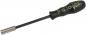 Preview: The image shows a screwdriver with a black, non-slip handle and a metallic shaft. The blade is long and thin, ideal for driving screws.