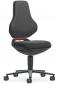 Preview: This is a black office chair with an ergonomic backrest and a padded seat. The chair has five wheels and an adjustable seat height.