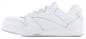 Preview: The shoe is a fashionable, white athletic shoe with a simple design. It has laces, a textured upper, and a flexible rubber sole.