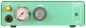 Preview: The image shows a green device with a round pressure gauge, a black button labeled "PUSH LOCK," and a green on/off light on the right side.