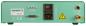 Preview: The image displays the back of a green device with connections: a foot switch, an IO port, a switch, and air connectors. There are warning symbols and technical information.