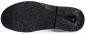 Preview: The image shows the sole of a sports shoe. It is flat and has a deep tread with various geometric patterns that provide good traction and grip. The color is black.