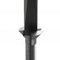 Preview: The image shows a metallic drill with a narrow, pointed blade. The drill has a spiral structure and a smooth, shiny surface.