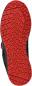 Preview: The image shows the sole of a shoe. The sole is black with a distinctive red tread. The pattern consists of various lines and grooves that provide good traction.