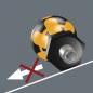 Preview: The image shows a black screw with a yellow, rounded top that has a pattern. Next to it is a red "X" on a slanted line, indicating incorrect positioning.