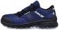 Preview: The shoe is sporty and navy blue with black accents. It has a textured sole for better grip, laces, and is versatile for outdoor activities.