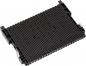 Preview: The image shows a rectangular, flat black component with many parallel grooves and side clips, likely used for electronic devices or machines.