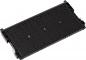 Preview: The image displays a rectangular, black component with many narrow, parallel grooves. On the sides, there are small holders or connectors. It has a flat shape and a textured surface.