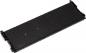Preview: The image shows a long, flat, black heatsink with many fine, parallel grooves. The edges are slightly rounded, and there are brackets at both ends.