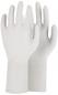 Preview: The image shows a pair of white, long-sleeved gloves. They are made from a smooth, elastic material and look hygienic and functional, ideal for medical or cleaning purposes.
