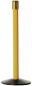 Preview: The image shows a tall, slender post in bright yellow, standing on a round, black base. At the top, the post has a vertical opening.