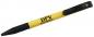 Preview: The pen is yellow with a black clip and a non-slip surface. It has "DPV" written on it in black letters. It has a classic shape for a ballpoint pen.