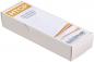 Preview: The image shows a simple, elongated white packaging with a lid. On the front, it says "HTCP" in orange, followed by information about thermal paste from "Electrolube".