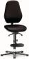 Preview: It is a swivel office chair with a black cover. The seat is padded, the backrest is high and ergonomically shaped. The chair has a stable base with five casters.