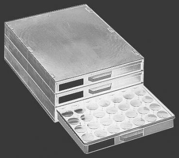 Komplettschrank mit SMD-Runddosen 3-fach, leitfähig Größe 2.0
