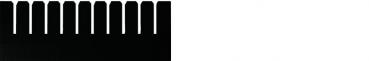 The image shows a black, rectangular shape with two notches at the top. The dimensions are 253 mm in width and 120 mm in height, with notches of 110 mm.