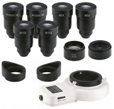 The image displays a white device with a circular opening in the center. It features a set of switches labeled 