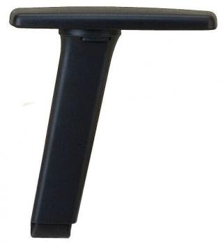 The image shows a black, ergonomically shaped handle with a wide, flat surface on top and a slim, rectangular grip below. There is a line inset on one side.