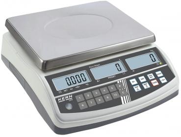 The image displays a digital scale with a flat, round platform. It features multiple displays and buttons on a dark and light surface to accurately show and adjust weights.